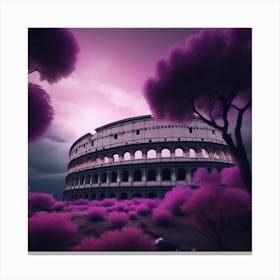 Purple Colossion Landscape Canvas Print