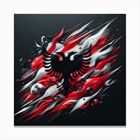 Albania National Football Team Logo Wall Art 23 Canvas Print