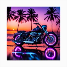 Harley-Davidson Motorcycle Canvas Print