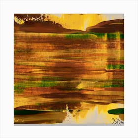 Swipe - Yellow Canvas Print