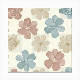 Flowers On A Wall Canvas Print