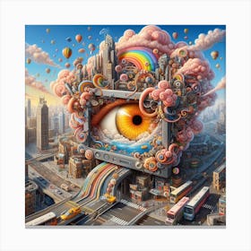 Eye Of The City 1 Canvas Print
