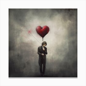 Heart Balloon Canvas Print