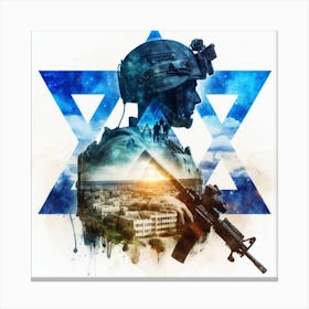 Israeli Soldier 9 Canvas Print
