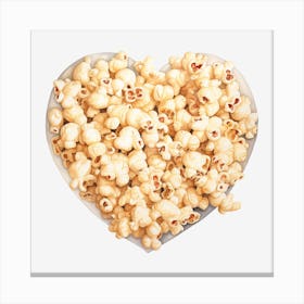 Heart Shaped Popcorn 3 Canvas Print
