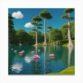 Lotus Pond Canvas Print