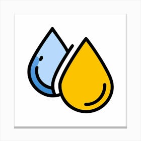 Water Drop Icon 2 Lienzo