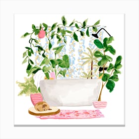 Plant Bath Canvas Print