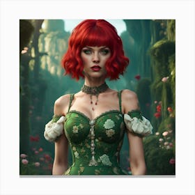 Red Hair Tess Synthesis - Whimsy(5) Canvas Print
