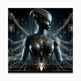 Cybernetic Woman Canvas Print