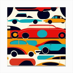 Retro Cars Canvas Print