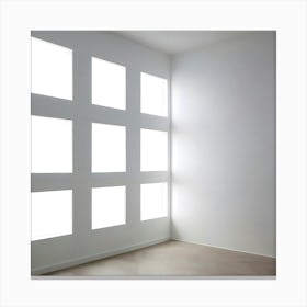 Empty Room With Windows 3 Canvas Print