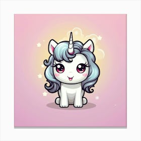 Cute Unicorn 346 Canvas Print