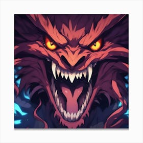 Dragons Head Canvas Print