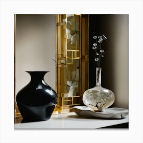 Vases And Mirrors 1 Canvas Print