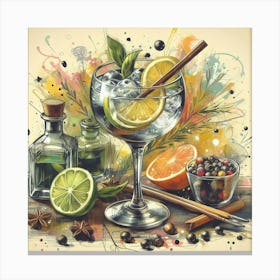 Gin And Tonic 6 Canvas Print