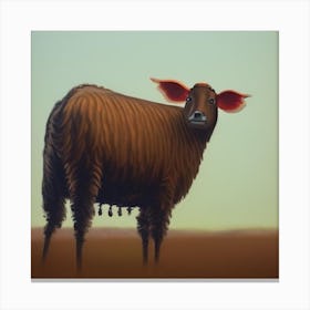 Sheep In The Desert Canvas Print