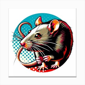 Rat pop 1 Canvas Print