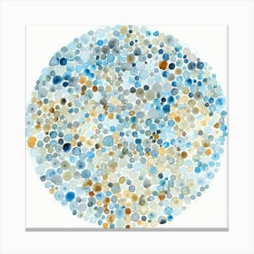 Blue Dots 6 Canvas Print