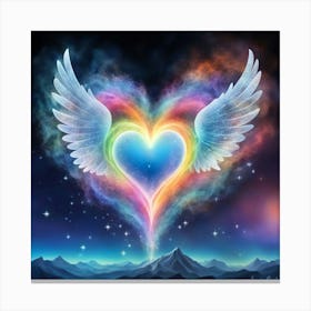 Rainbow Heart Canvas Print