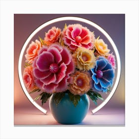 Flowers In A Vase Canvas Print