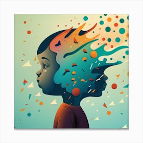 Child'S Head Canvas Print