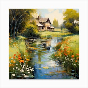 Riverside Tranquil Canvas Print