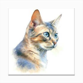 Mandalay Cat Portrait 3 Canvas Print