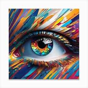 Colorful Eye 10 Canvas Print