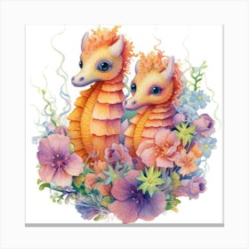 Seahorses 7 Toile