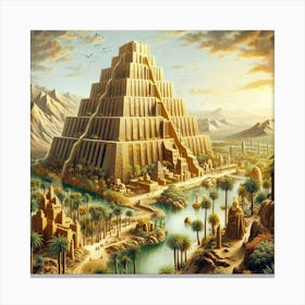 Pyramid Of Babylon52 Canvas Print