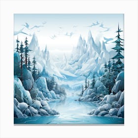 Winter Landscape 6 Canvas Print