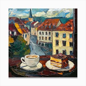 Coffee And Cake 3 Canvas Print