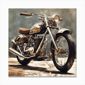 Vintage Motorcycle Canvas Print