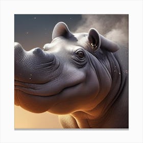 Rhino Canvas Print