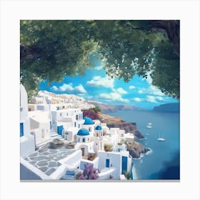 Oia, Greece Canvas Print