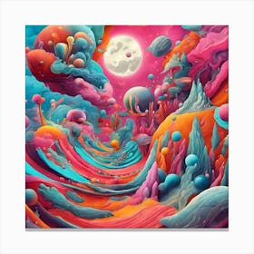 Psychedelic Painting Canvas Print