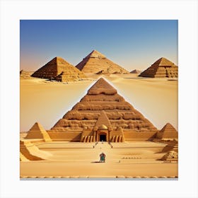 Pyramids Of Giza 1 Canvas Print