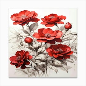 Red Roses Canvas Print