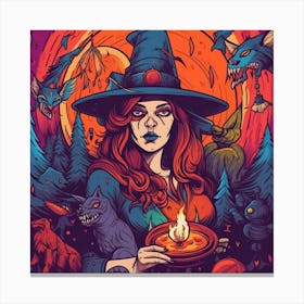 Witches And Witchcraft Canvas Print