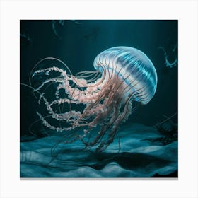 Jellyfish Underwater Canvas Print