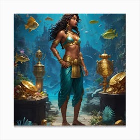 Atlantis Girl Canvas Print