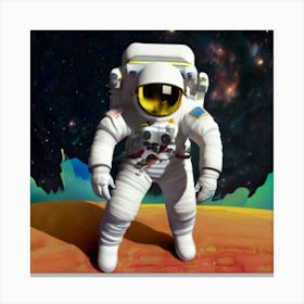 Astronaut In Space 1 Canvas Print