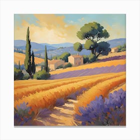 Lavender Field Canvas Print