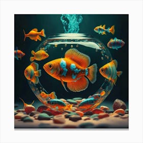 Fish In A Bowl 1 Canvas Print