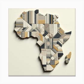 The Vibrant Continent Canvas Print