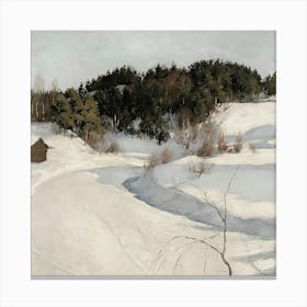 'Snow Scene' Canvas Print