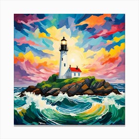 VANSHING LIGHT HOUSE Canvas Print