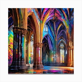 Cathedral Of Light 2 Canvas Print