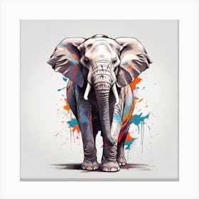 Elephant Painting Canvas Print